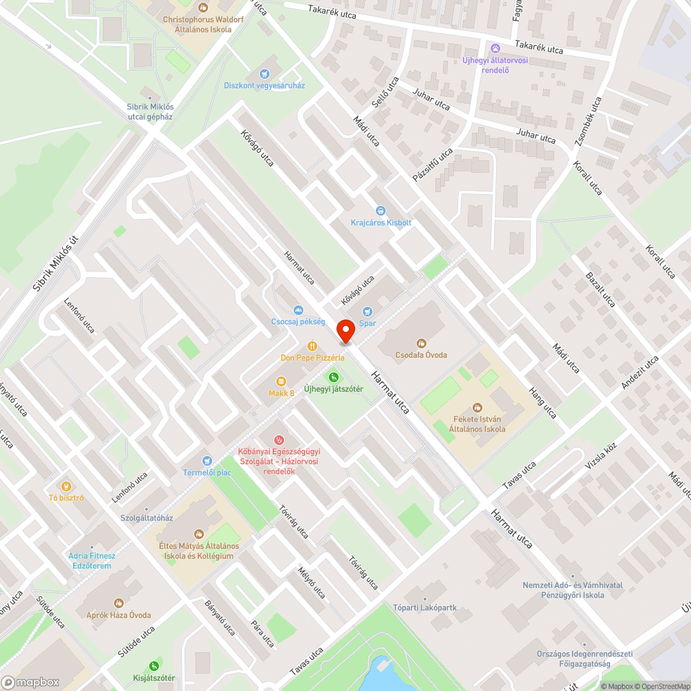 Megdöntött oszlop bejelentés helye