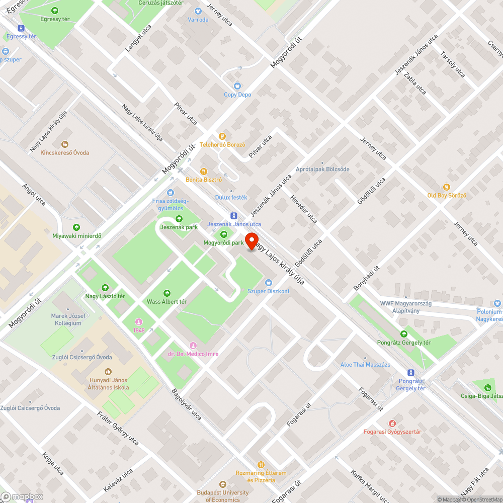 Ottfelejtett autó bejelentés helye