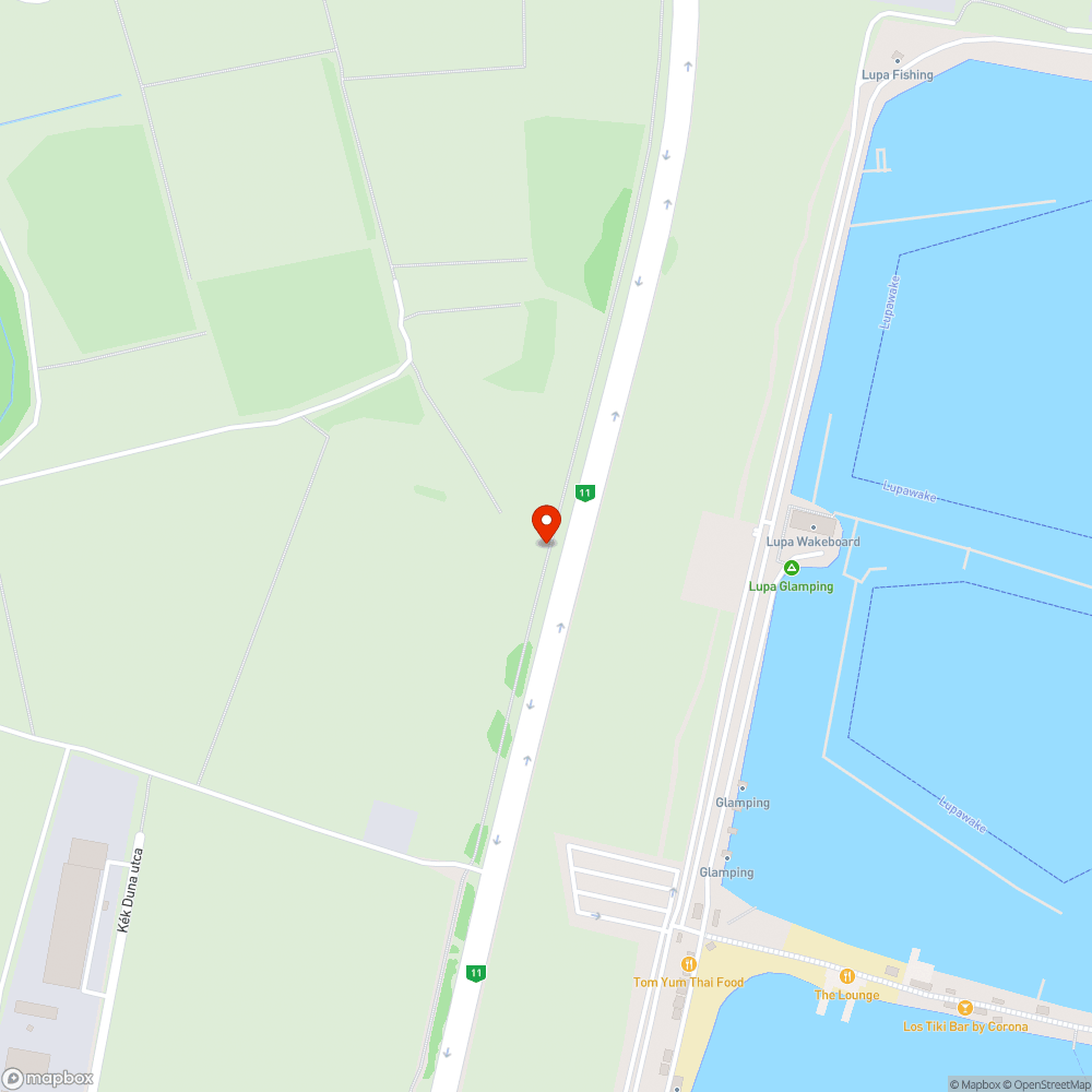 Illegális szemétlerakás a 11-es út mellett bejelentés helye