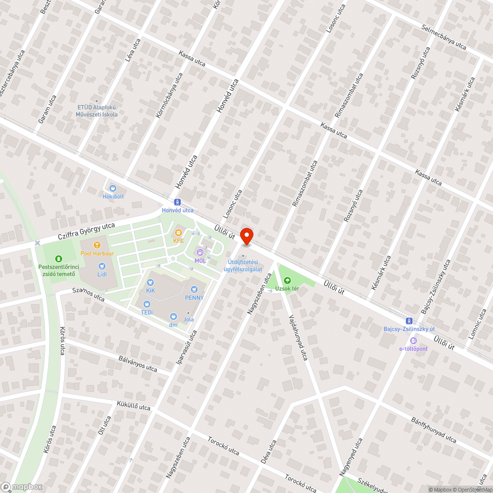 Hiányzó sávjelző felfestés bejelentés helye