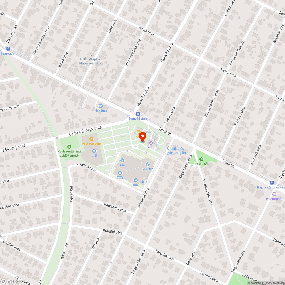 Kátyúk tára bejelentés helye