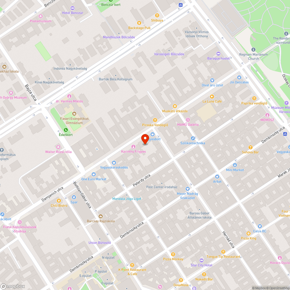 Elhagyott furgon bejelentés helye