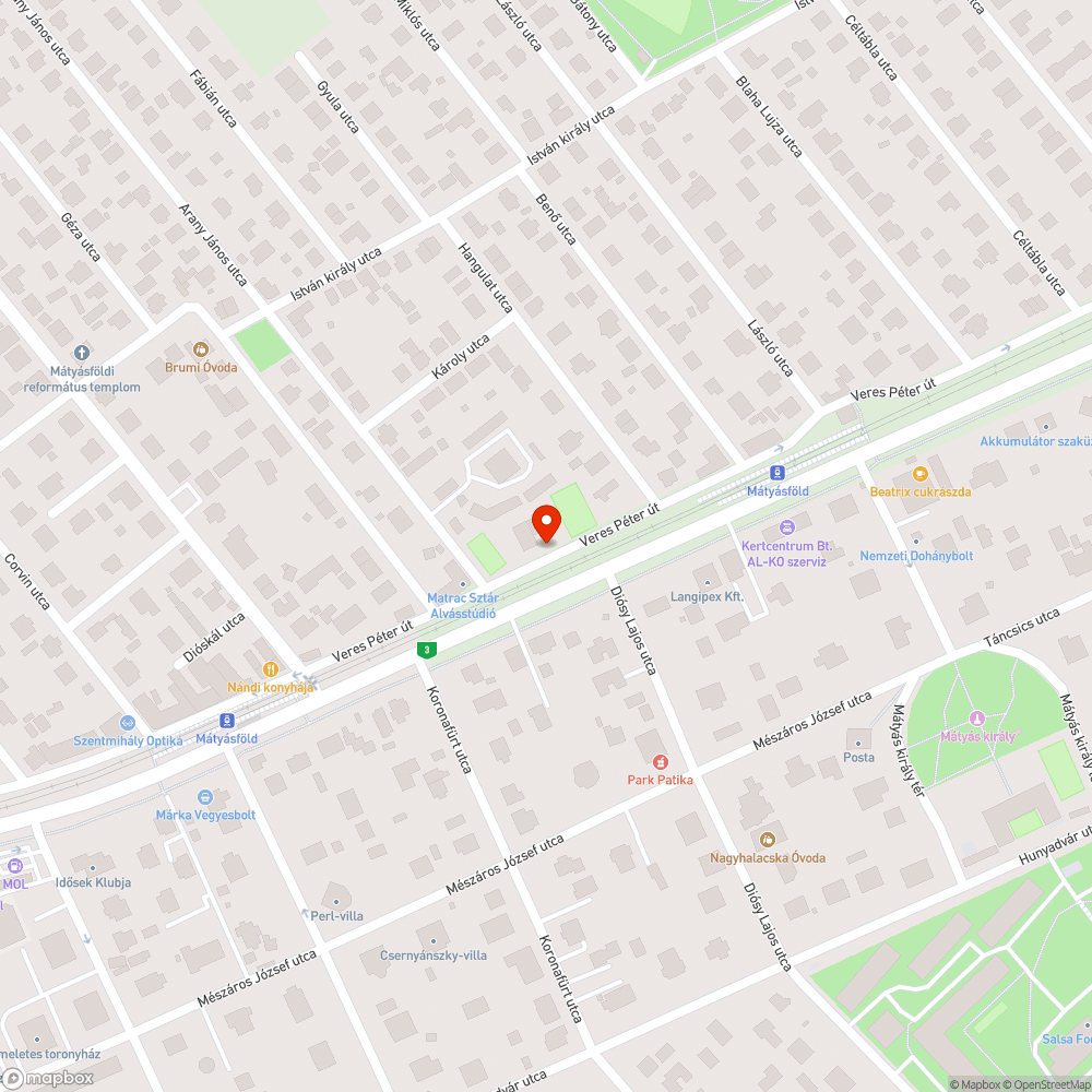 Felpúposodott, összetört járda bejelentés helye