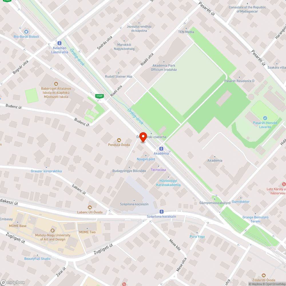 A fától nem látni a kresztáblát! bejelentés helye