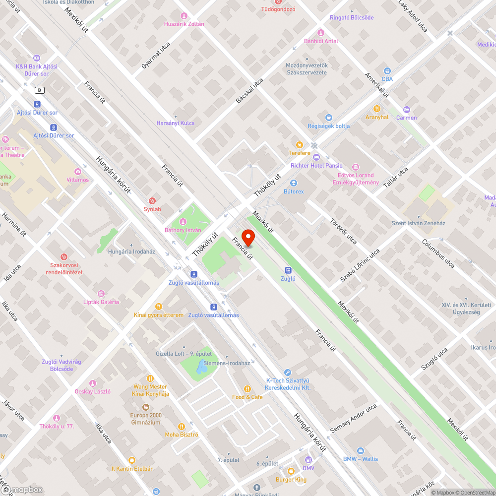 Szelektív konténerek körüli szeméthalom bejelentés helye