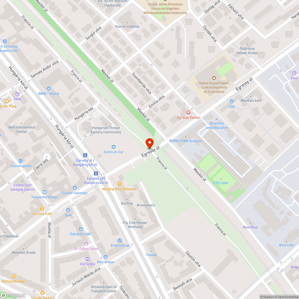 Régóta otthagyott zöldhulladék bejelentés helye