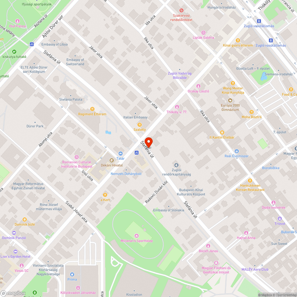 Kopott zebra bejelentés helye