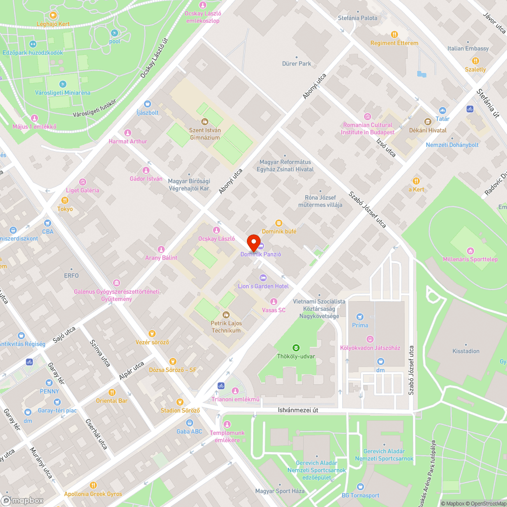 Elhagyott autó a Cházár András utcában bejelentés helye