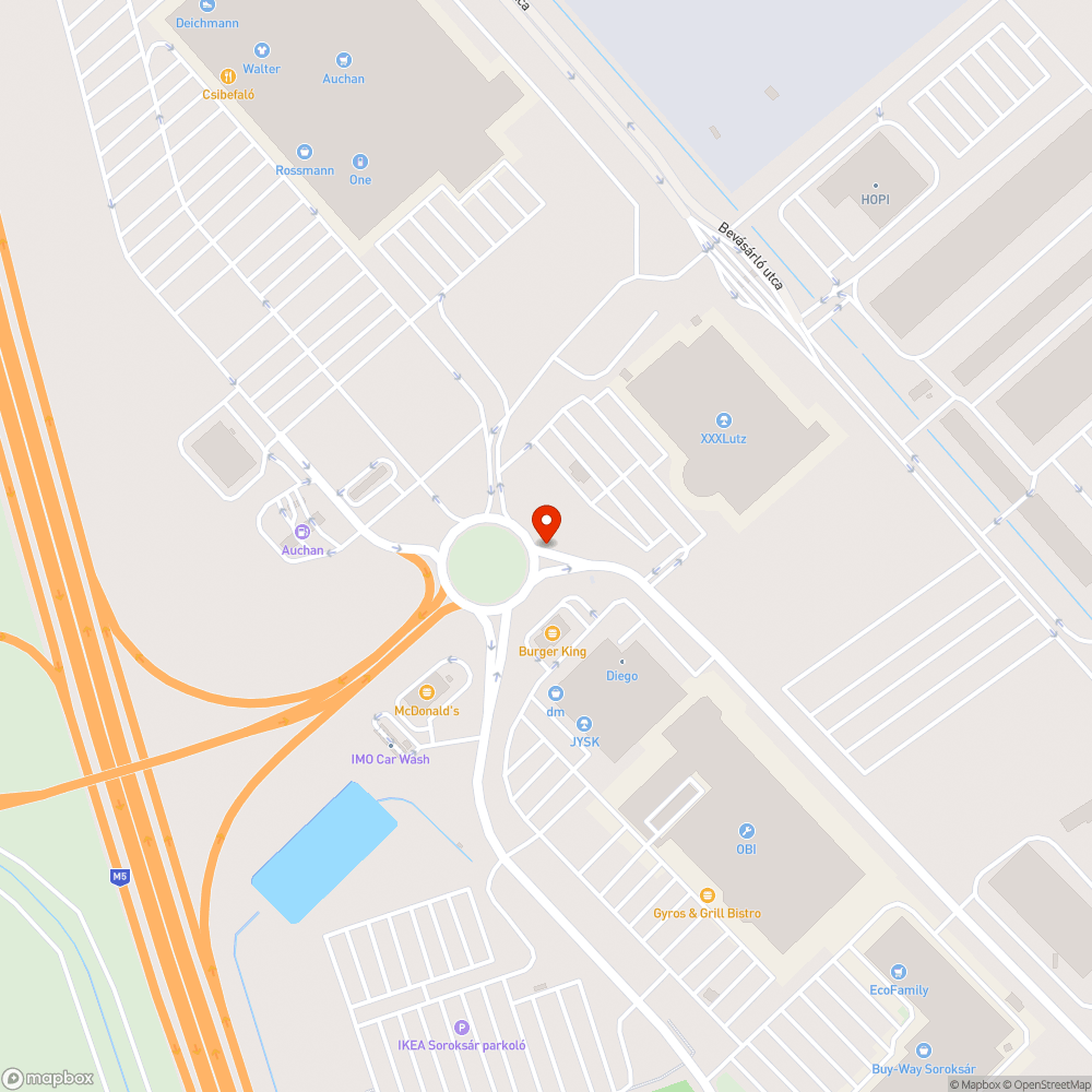 Kátyúvá süllyedt csatornafedél a soroksári Auchan körforgalomnál bejelentés helye