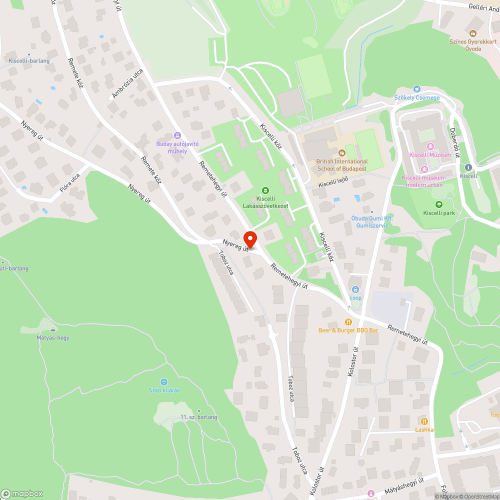 Kátyú bejelentés helye