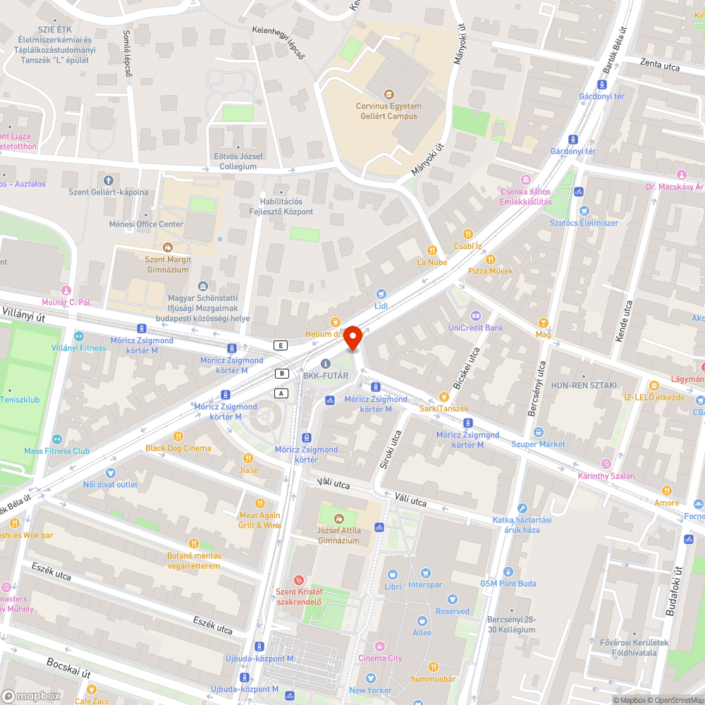 Graffiti a Móricz Zsigmond körtéren bejelentés helye