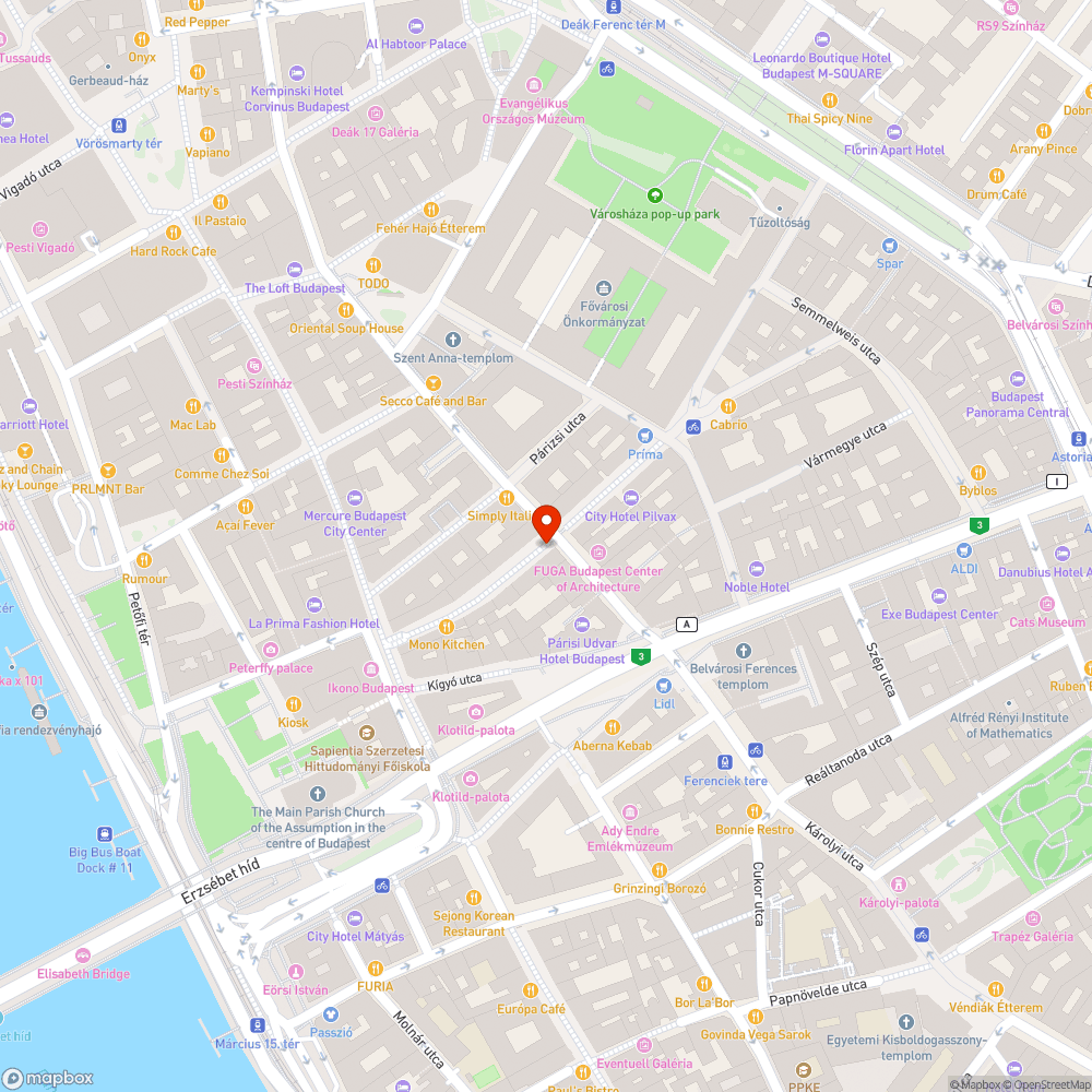 Kiszedett pollerek, járdán parkolás bejelentés helye