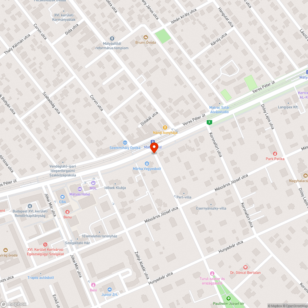 Hiányzó fényterelők bejelentés helye