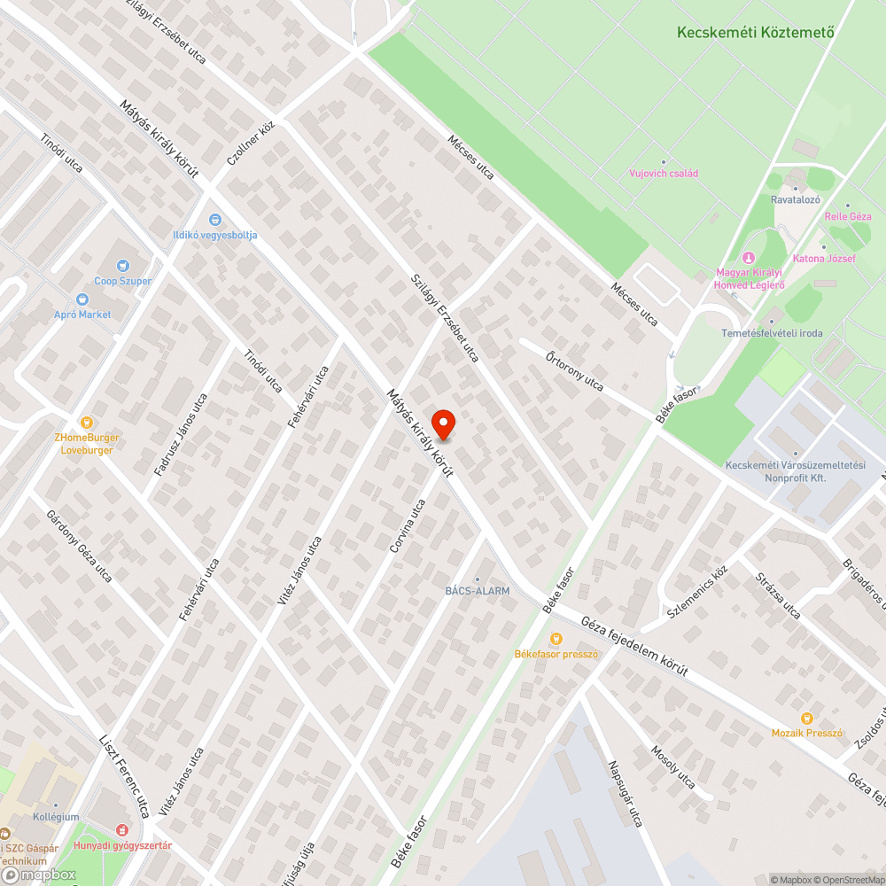 Hiányos utastájékoztató tábla (Mátyás kir krt) bejelentés helye