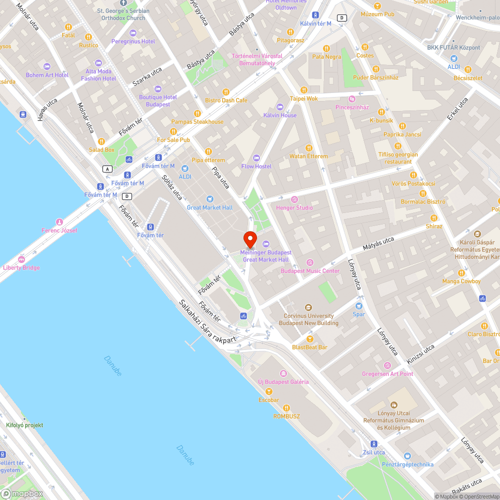 Gyalogosközlekedés a Corvinus Egyetem épületei között bejelentés helye