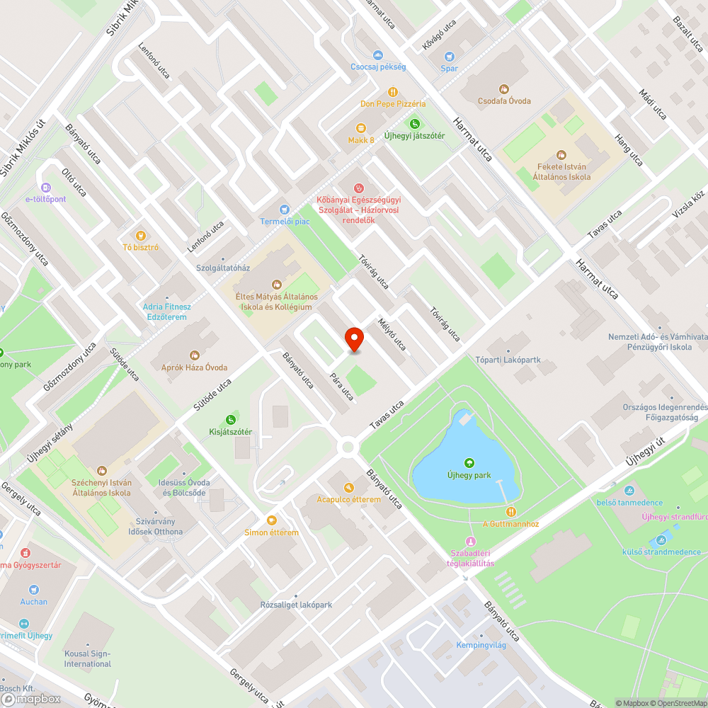 Néhány lapát homok bejelentés helye