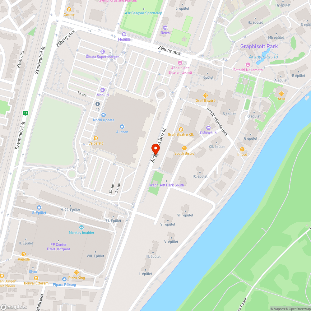 Ángel Sanz Briz út - Rossz lámpák bejelentés helye