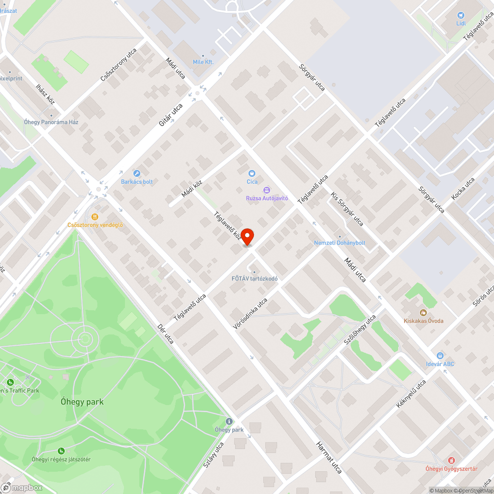 Beomlott fedél bejelentés helye