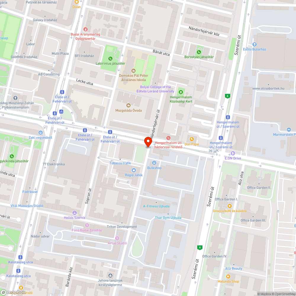 Üvegszemét (volt?) szelektív sziget helyén bejelentés helye