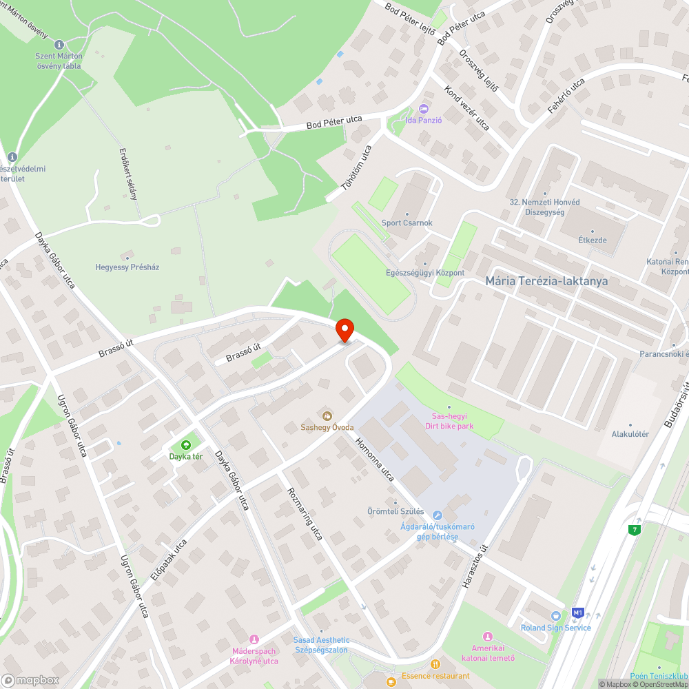 Közterületet foglaló elhagyott autó bejelentés helye