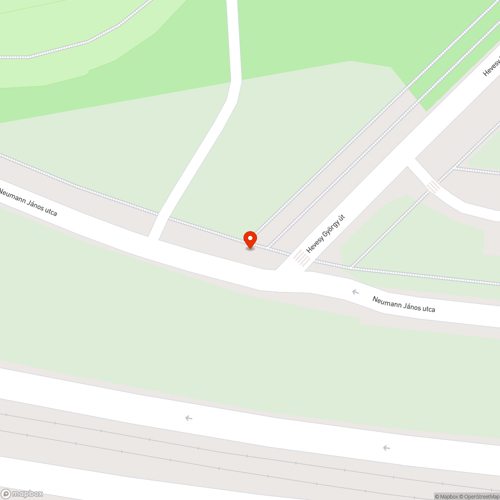 Túlcsorduló szemetes a Neumann János út és a Hevessy György út sarkán bejelentés helye