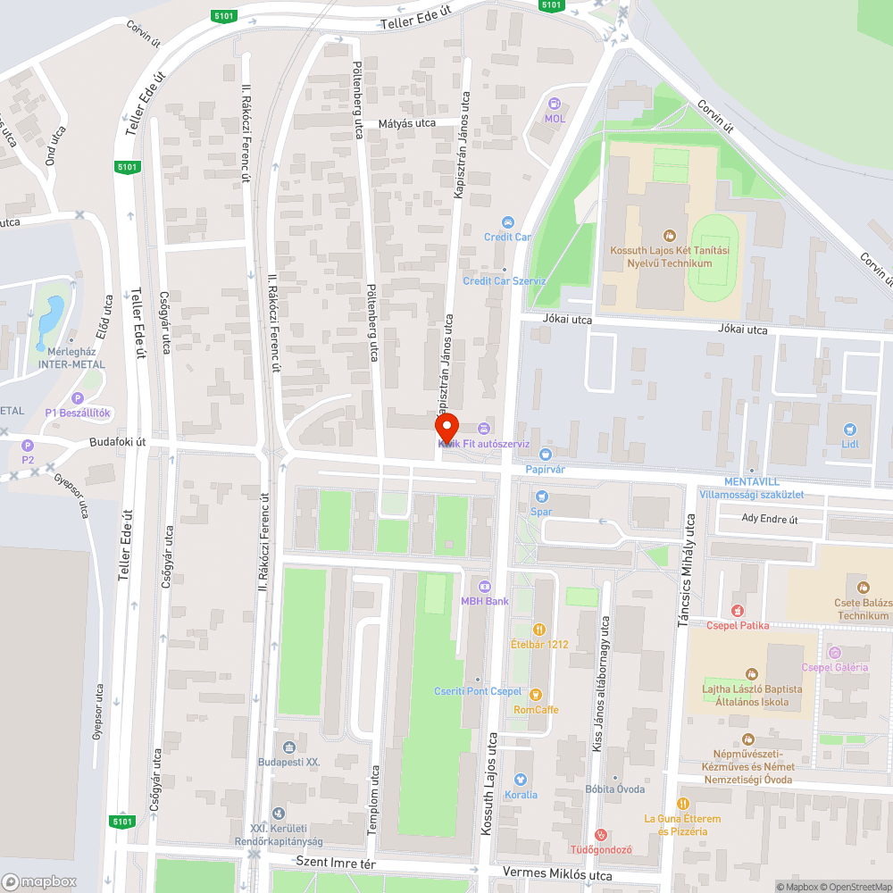 Hiányzó oszlop és táblák bejelentés helye