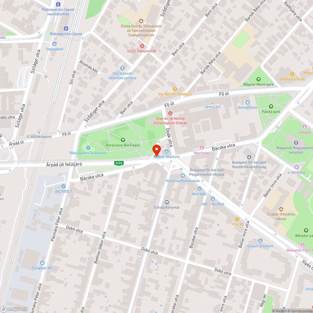 Zebra hiánya bejelentés helye