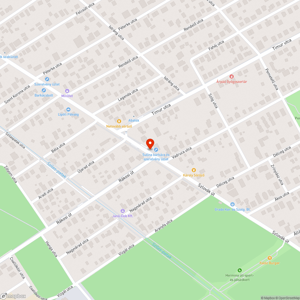 Olvashatatlan menetrend bejelentés helye