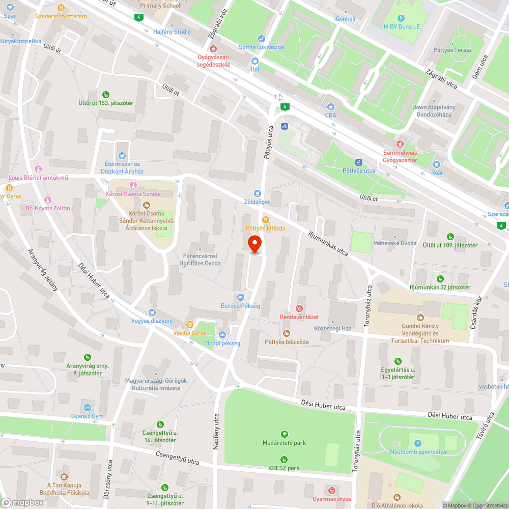 Szeméttel feltöltött, elhagyott pavilon a József Attila-lakótelepen bejelentés helye