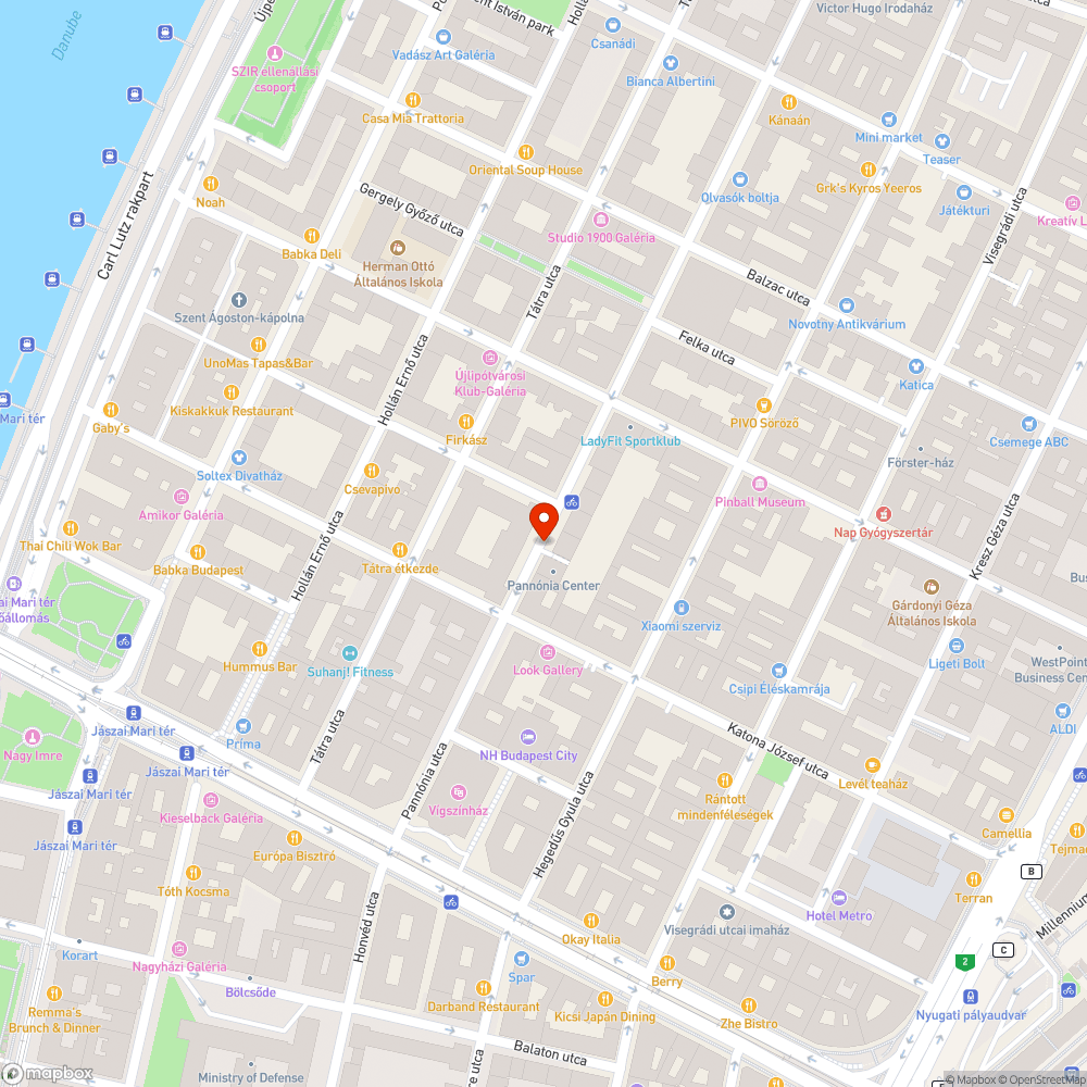 Veszélyes biztonsági korlát bejelentés helye