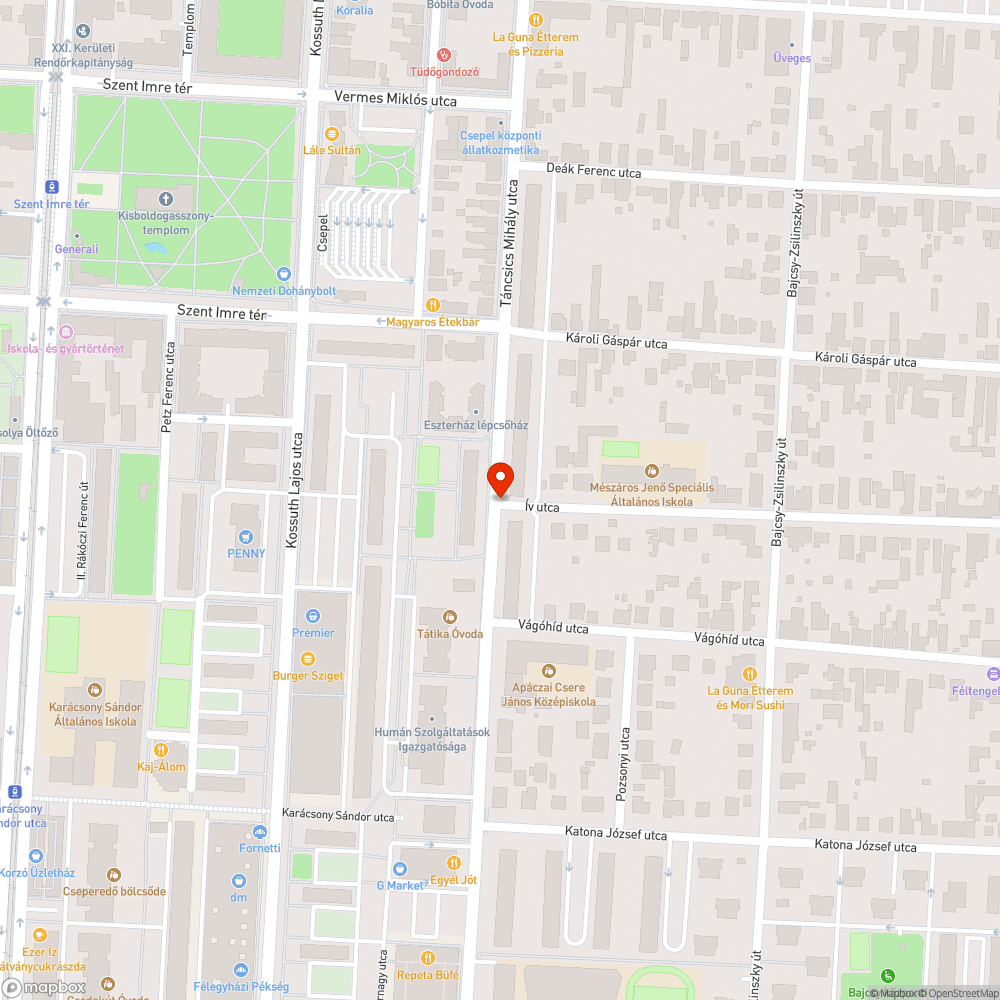 Elferdült, kopott oszlop bejelentés helye