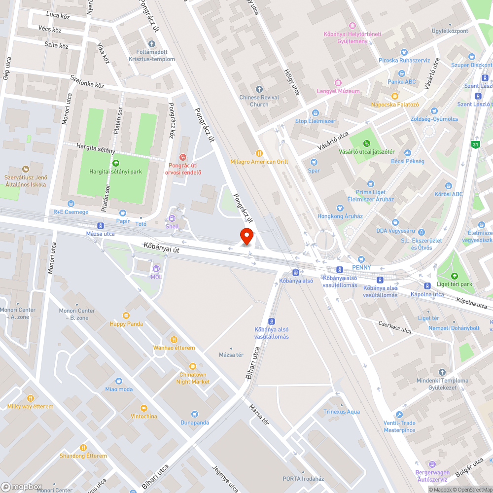 Hiányzó korlát bejelentés helye