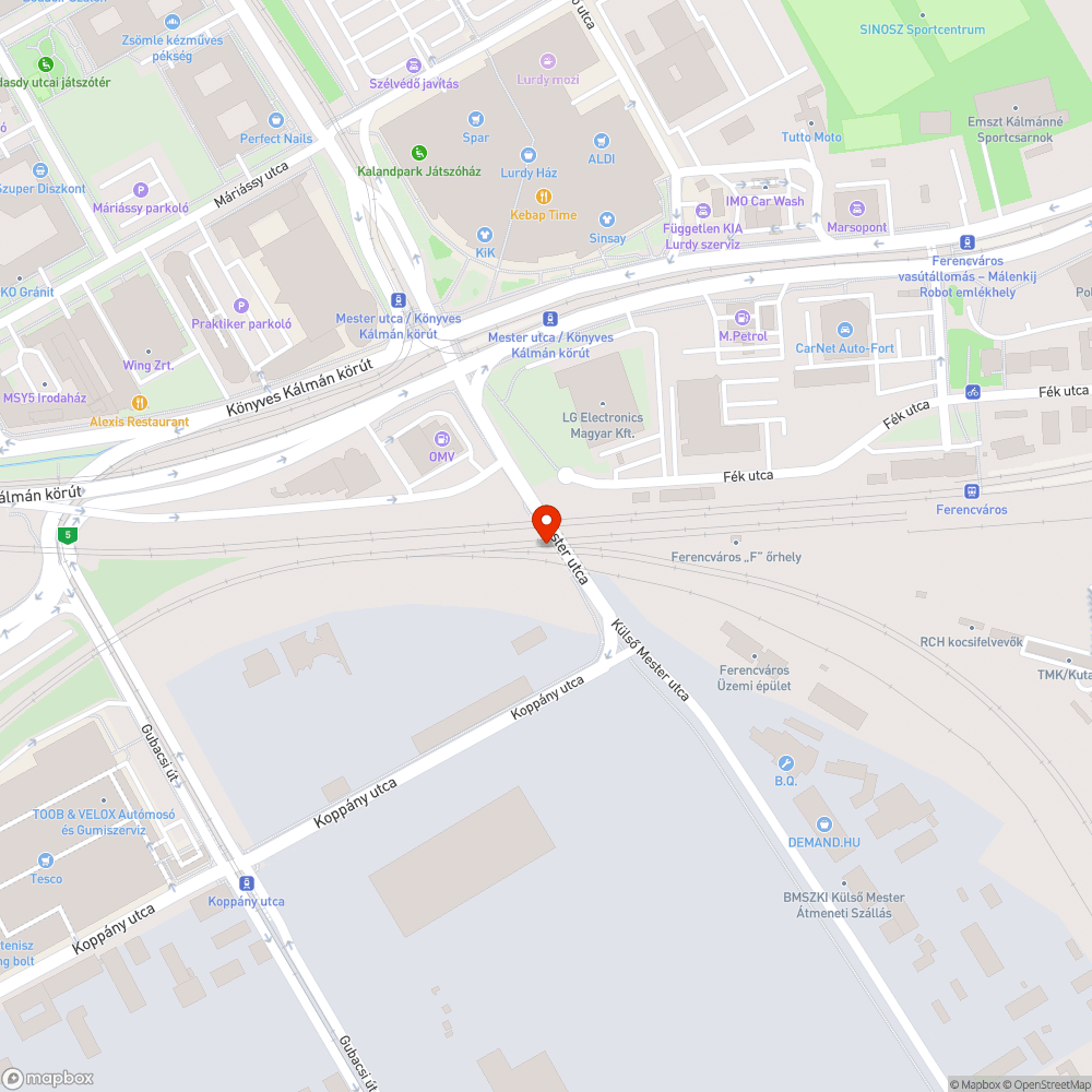 Szemetes, koszos aluljáró bejelentés helye