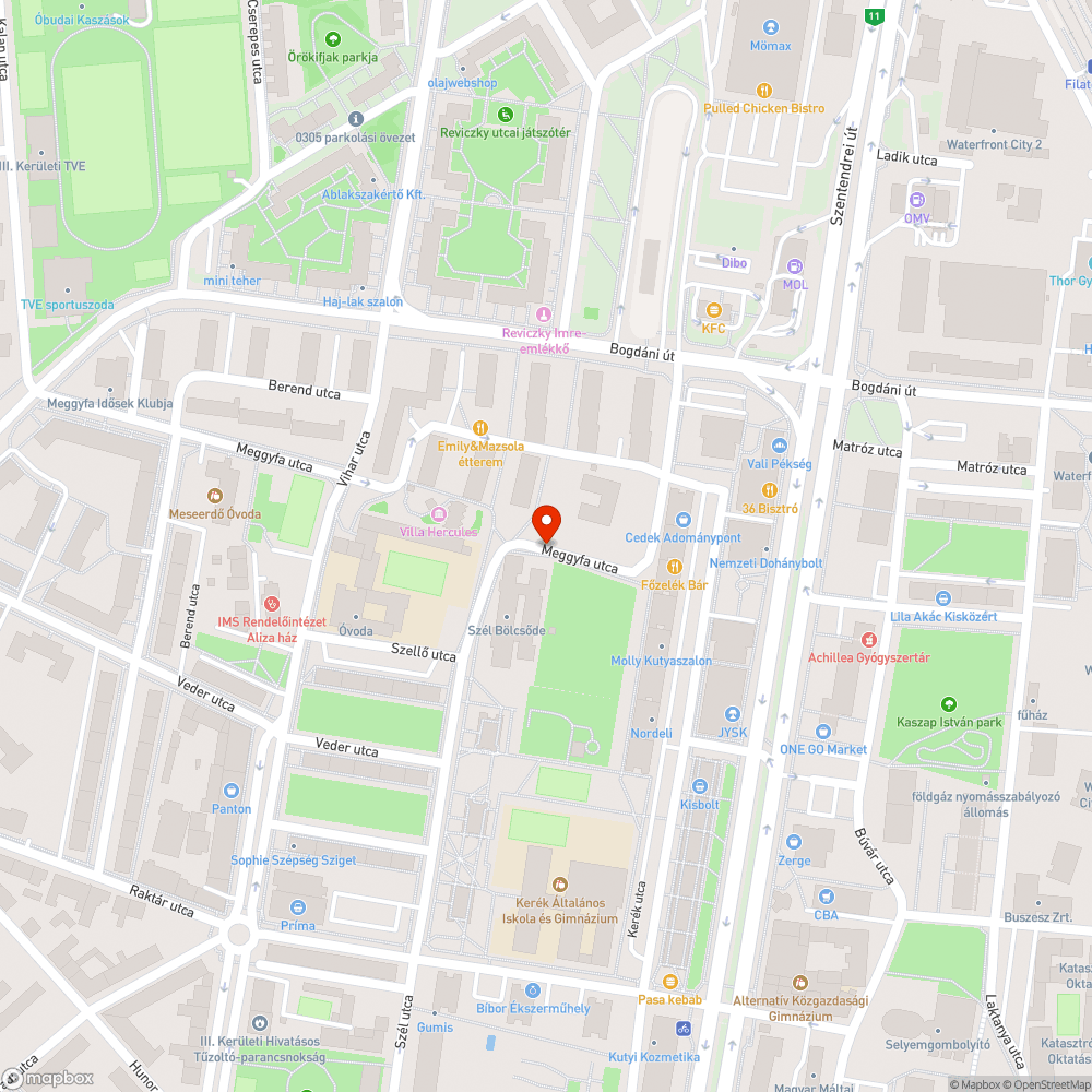 Zöldhulladék bejelentés helye