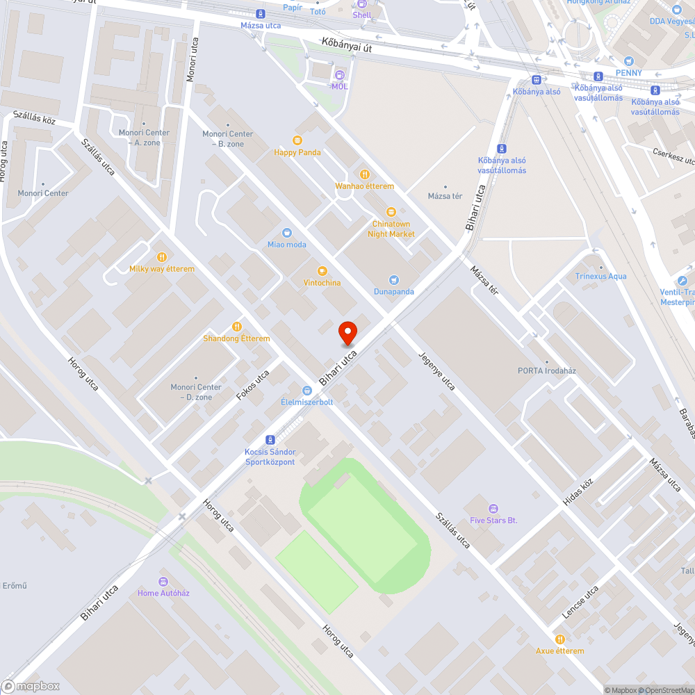 Matracok és szemét bejelentés helye