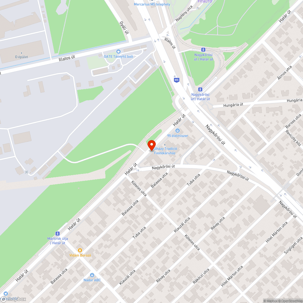 Oszlop bejelentés helye