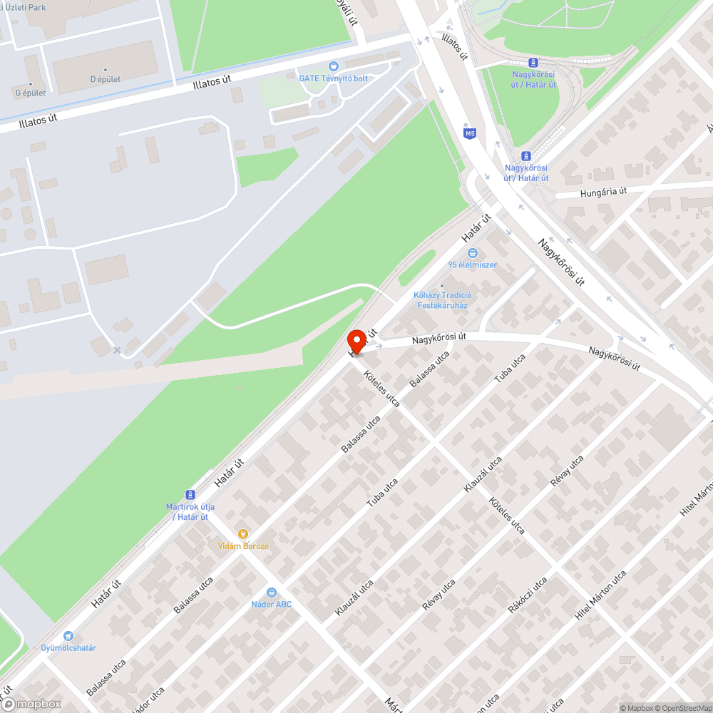 Hiányzó utcanévtábla bejelentés helye