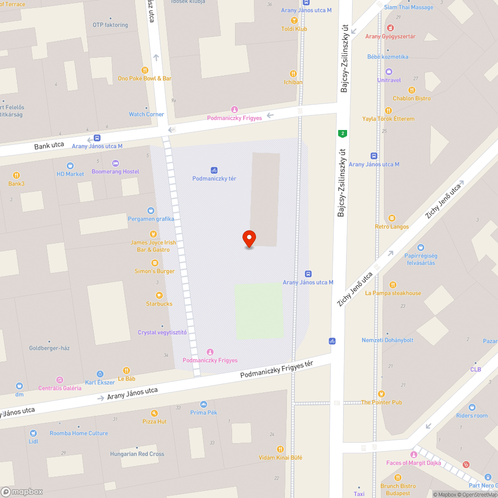 BKV M3 Arany J. Csatorna dugulás bejelentés helye