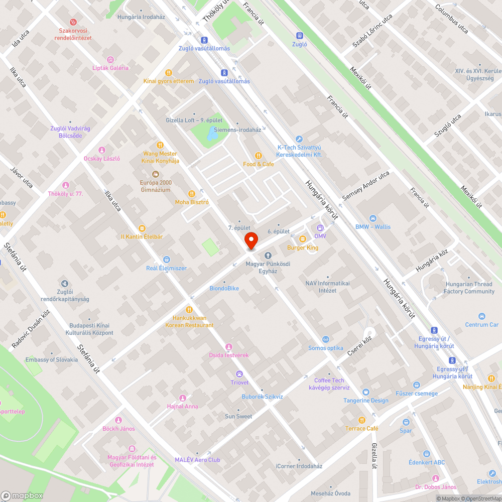 Megsüllyedt aszfalt bejelentés helye