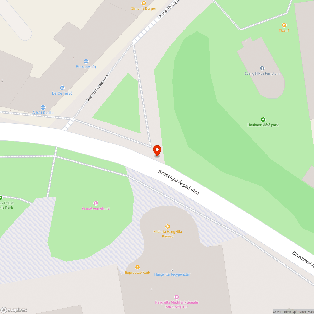 Nem világító átkelésjelző bejelentés helye