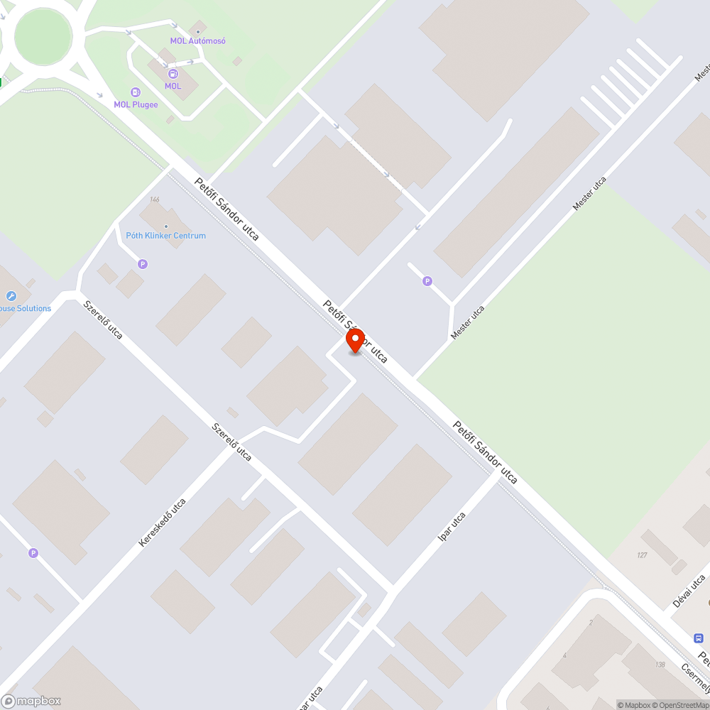 Kátyú a kerékpárúton bejelentés helye