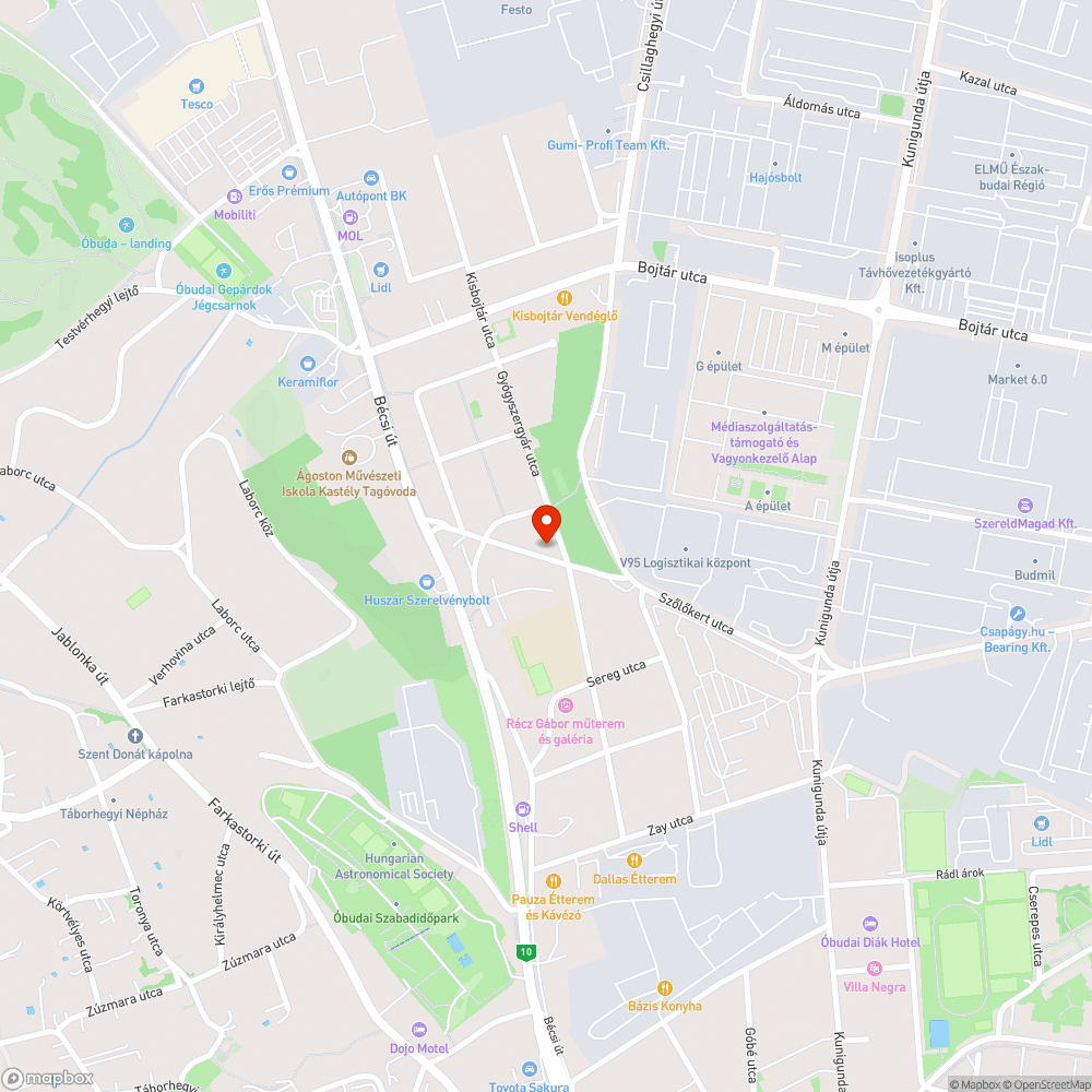 Leszakadt padok bejelentés helye