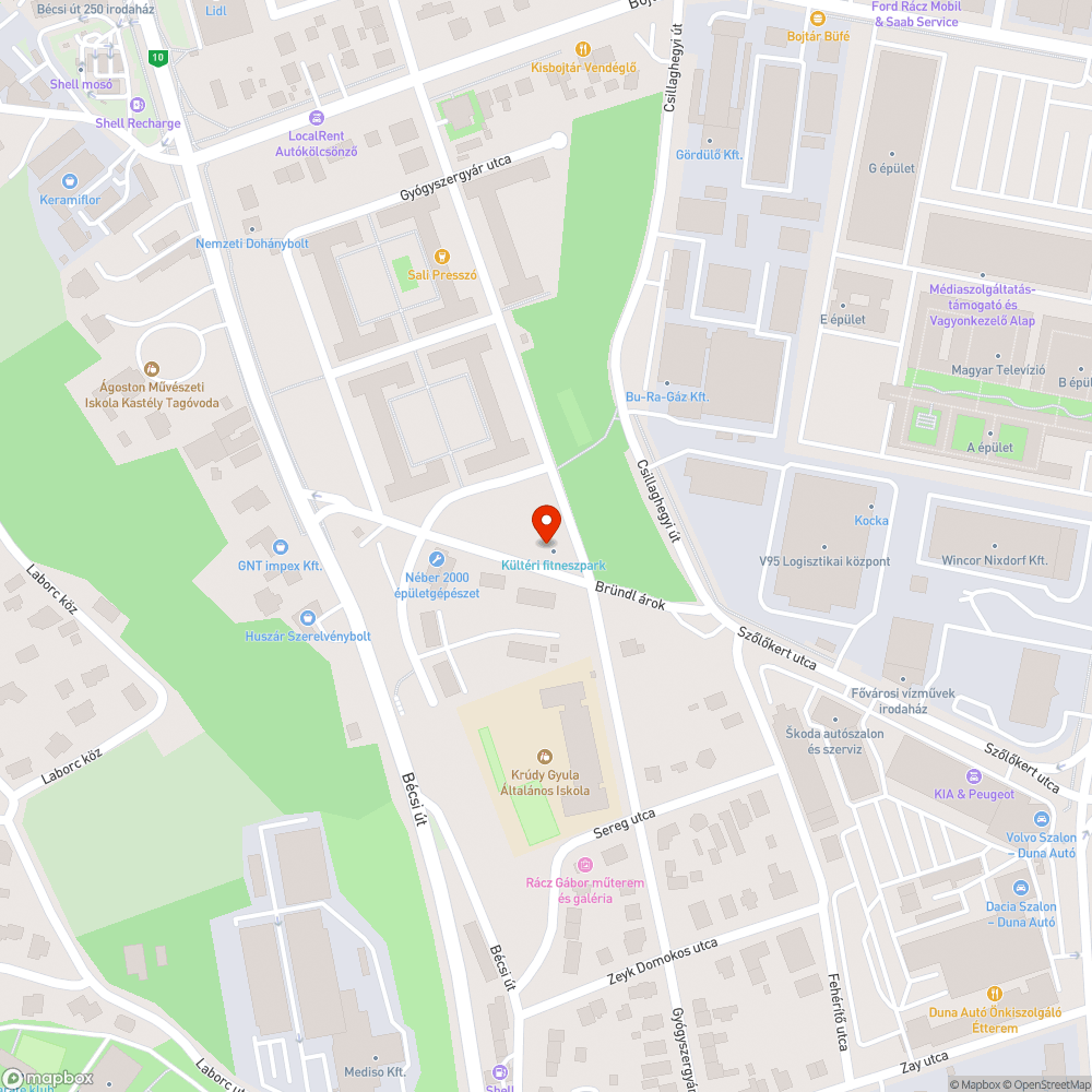 Erősen rozsdásodó fitneszpark eszköz bejelentés helye