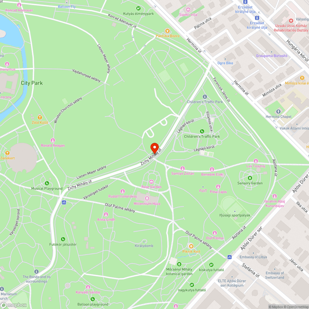 Vàrosliget taxis behajtàs bejelentés helye