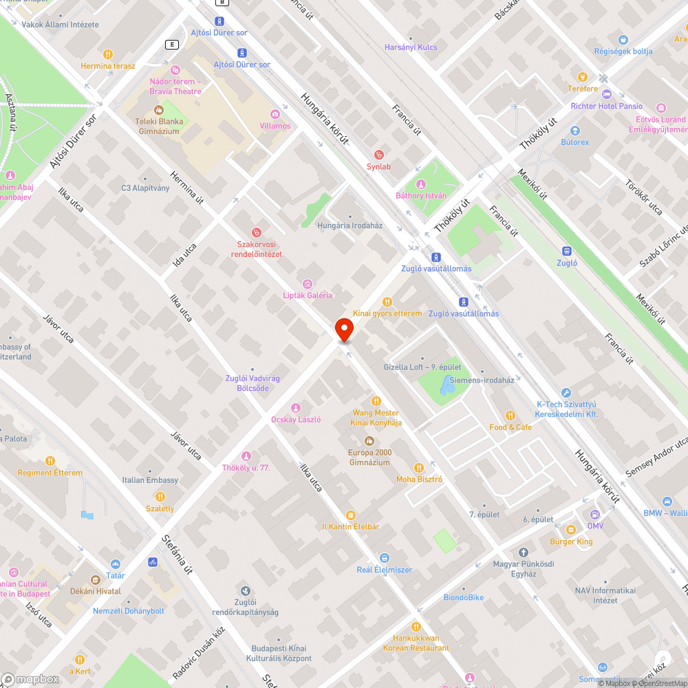 Kátyú gödör a Gizella út sarkán bejelentés helye