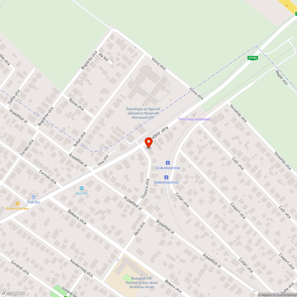 Elhagyott gépjármű bejelentés helye