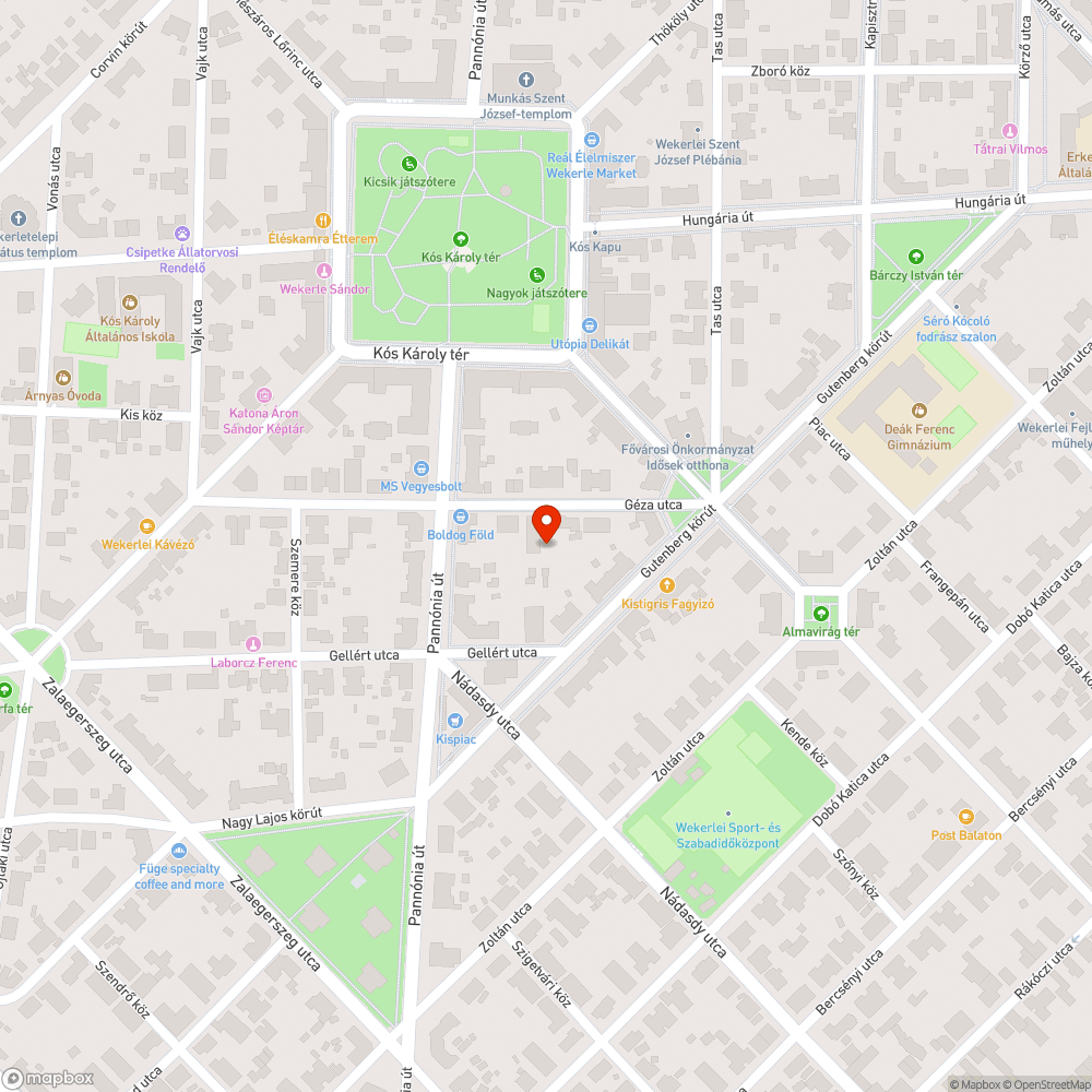 Beteg fa bejelentés helye