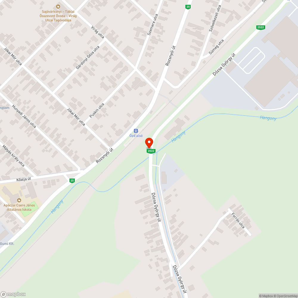 Híd-út töltesi hiba bejelentés helye