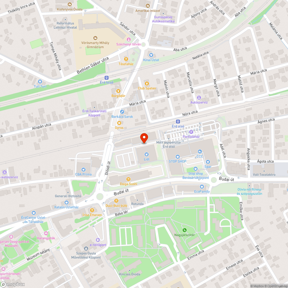 Szabálytalan parkolás Érd Alsónál bejelentés helye