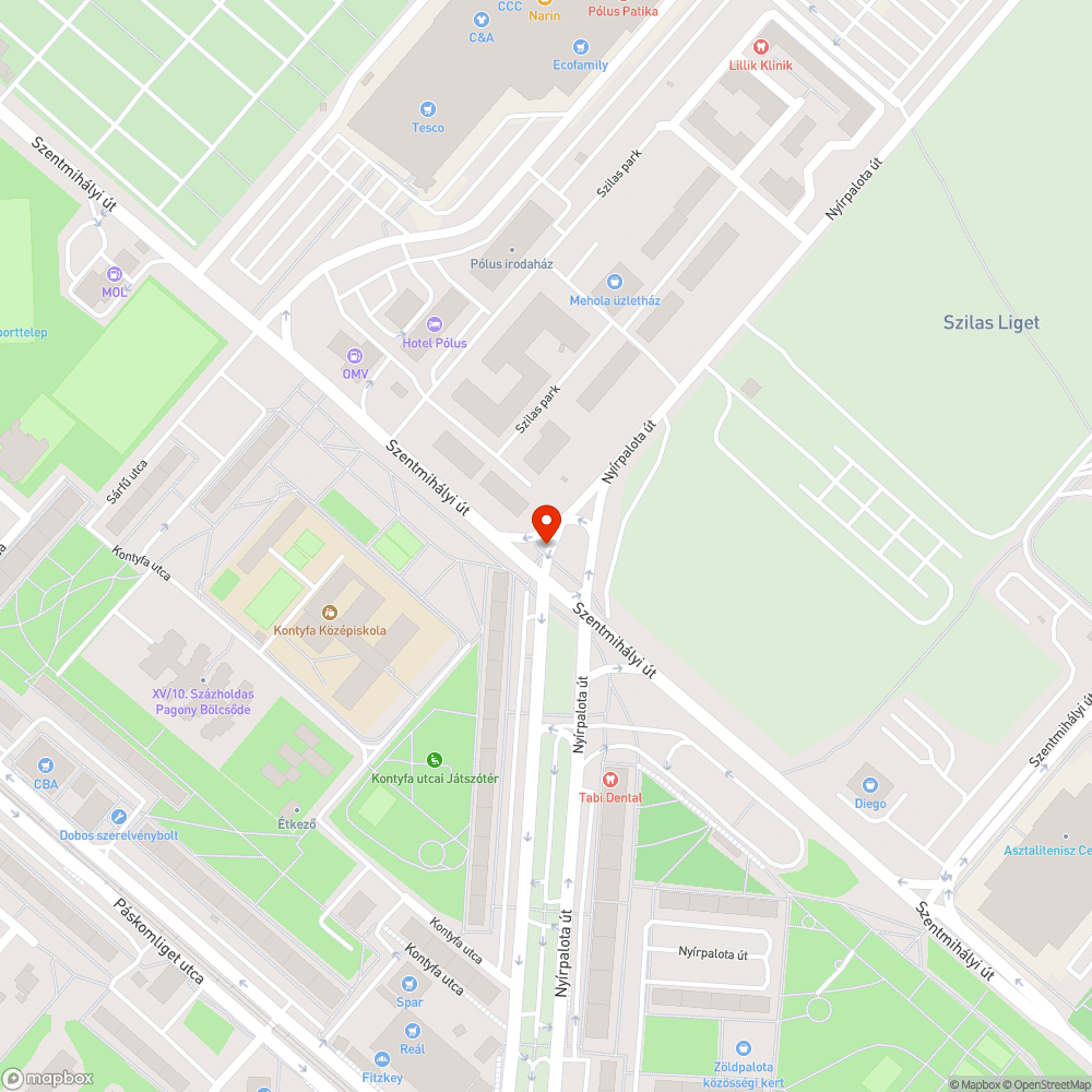 Rozsdás zászlótartó bejelentés helye